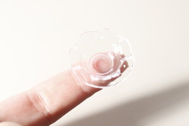 ダイソー ミニチュア食器クリア サイズ感
