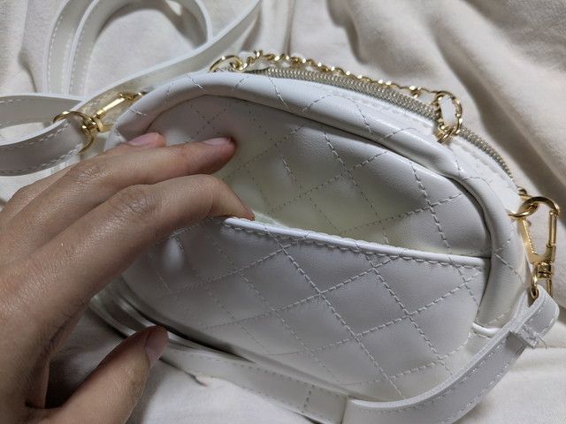 キルトポシェットポーチ背面ポケット