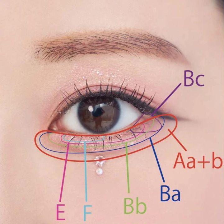 1.キラキラストーンが目を引く、K-POP風アイドルメイク_EYE_やり方_1