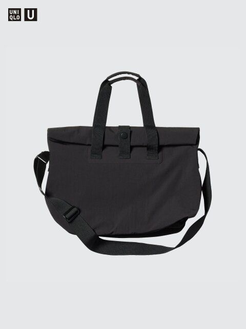 2024秋冬ユニクロおすすめ黒ロールバッグ