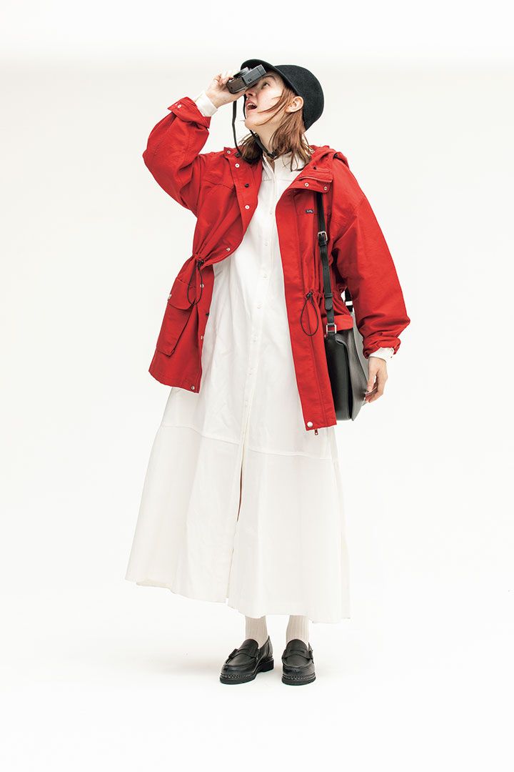 薄手アウター×ワンピースコーデ10選。本格的な寒さの手前にぴったりな着こなしが満載