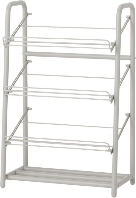 無印良品のスチールパイプシューズラック