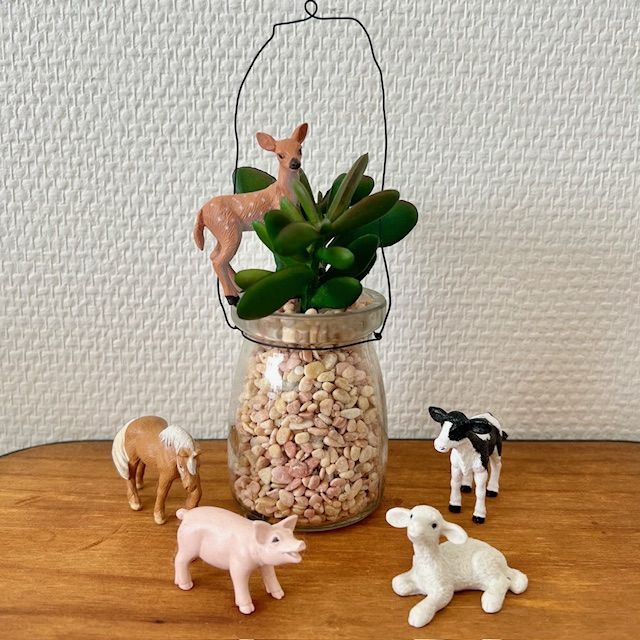 フィギュアの観葉植物に溶け込ませる飾り方
