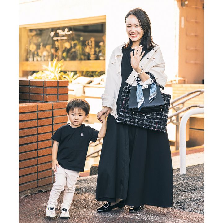 コンサバスタイルにもハマる白のGジャン