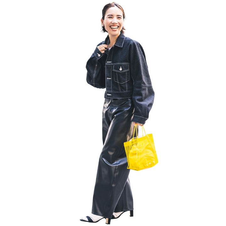 ブラックデニムのGジャンでハンサムコーデ