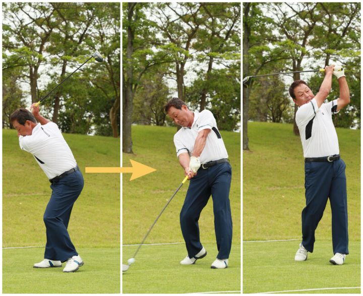 歳をとっても飛ばすコツ！「体が回らないぶんは体重移動でカバー」とシニアプロ