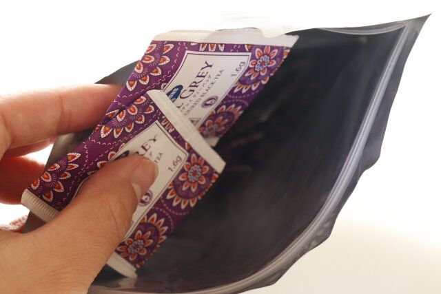 ダイソーのティーバッグ用保存袋の使用例