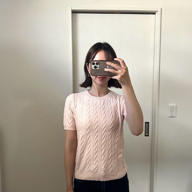 ユニクロケーブルクルーネックセーターの着用感