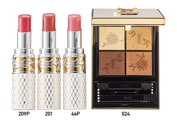 【左】YSL ラブシャイン リップスティック ＜コレクター＞ 【右】クチュール ミニ クラッチ ＜コレクター＞