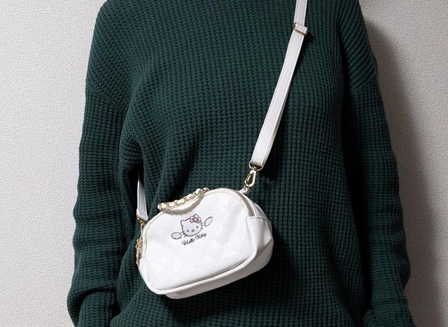 キルトポシェットポーチ掛けたところ