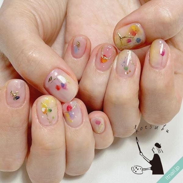 小粒nailが投稿したネイルデザイン [photoid:I0126851] via Itnail Design (742329)