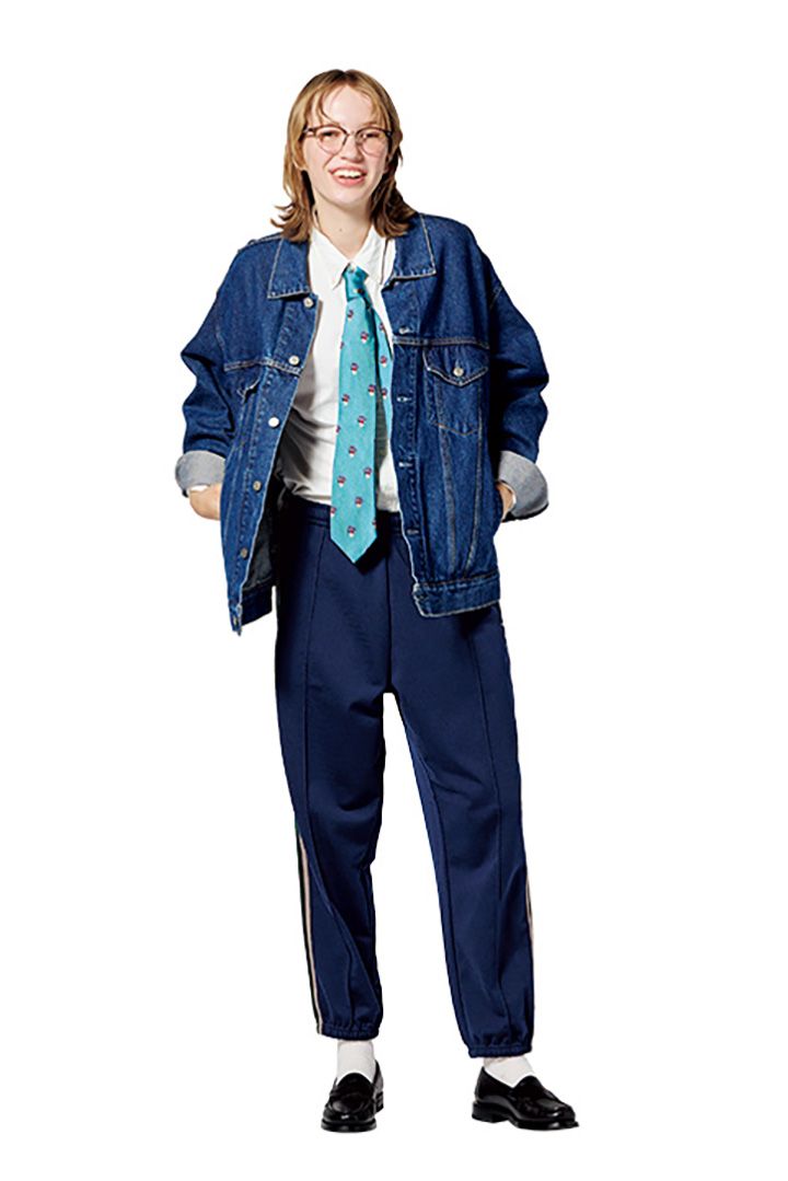 どっちが好き？トラックパンツ×アイビースタイル or ガーリースタイル