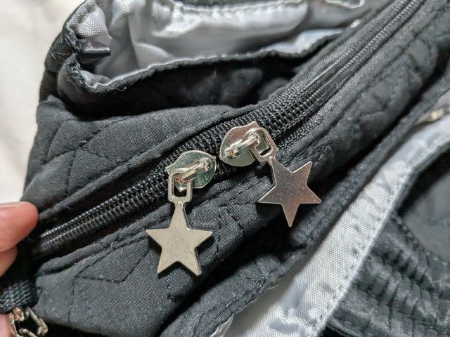 軽量スターキルティングバッグ星型のファスナー