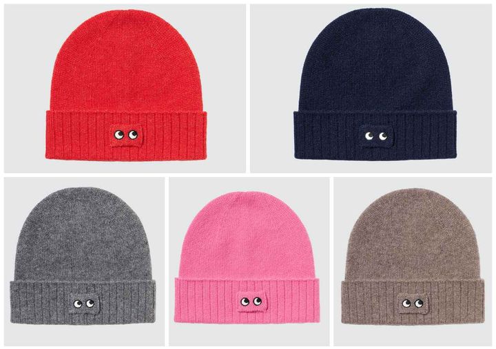 画像: 【UNIQLO×ANYA HINDMARCH】カシミヤニットビーニー各¥3,990 www.uniqlo.com