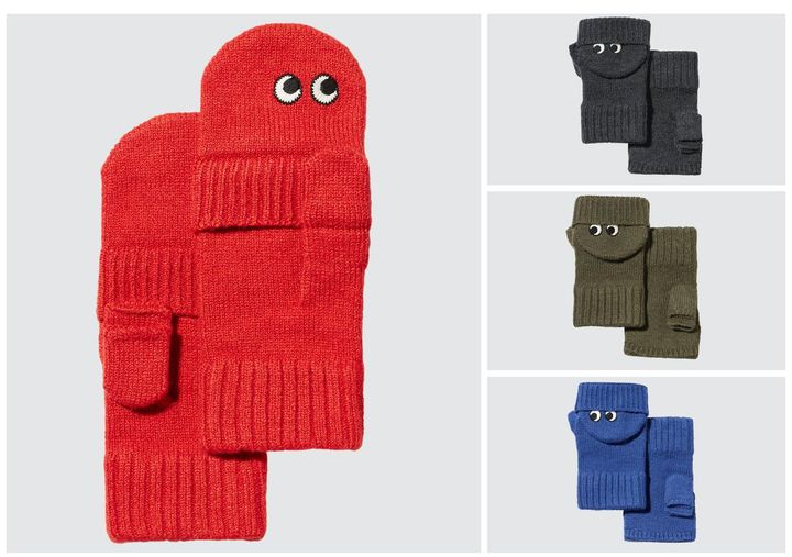 画像: 【UNIQLO×ANYA HINDMARCH】ヒートテックニットミトン各¥1,990 www.uniqlo.com