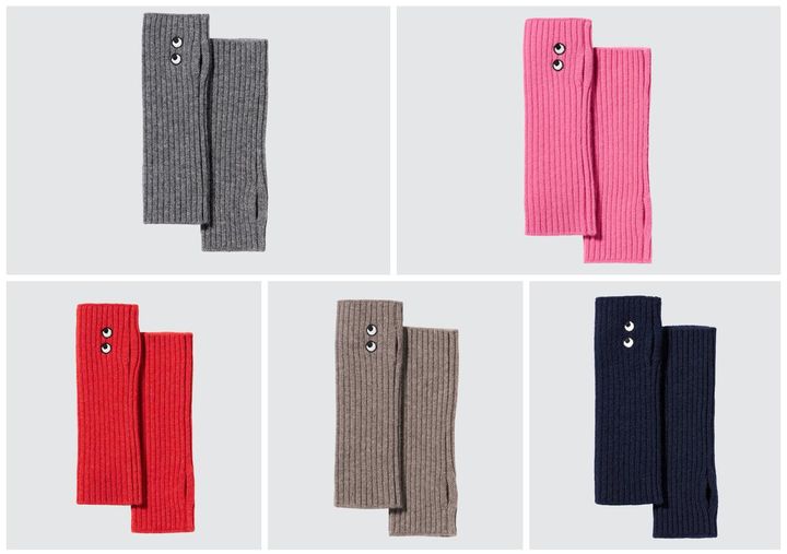 画像: 【UNIQLO×ANYA HINDMARCH】カシミヤニットアームウォーマー各¥3,990 www.uniqlo.com