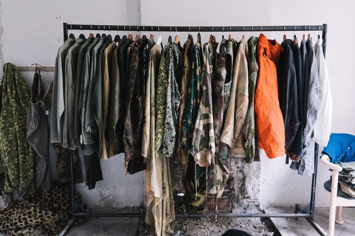 日本から参加した各店のミリタリー品