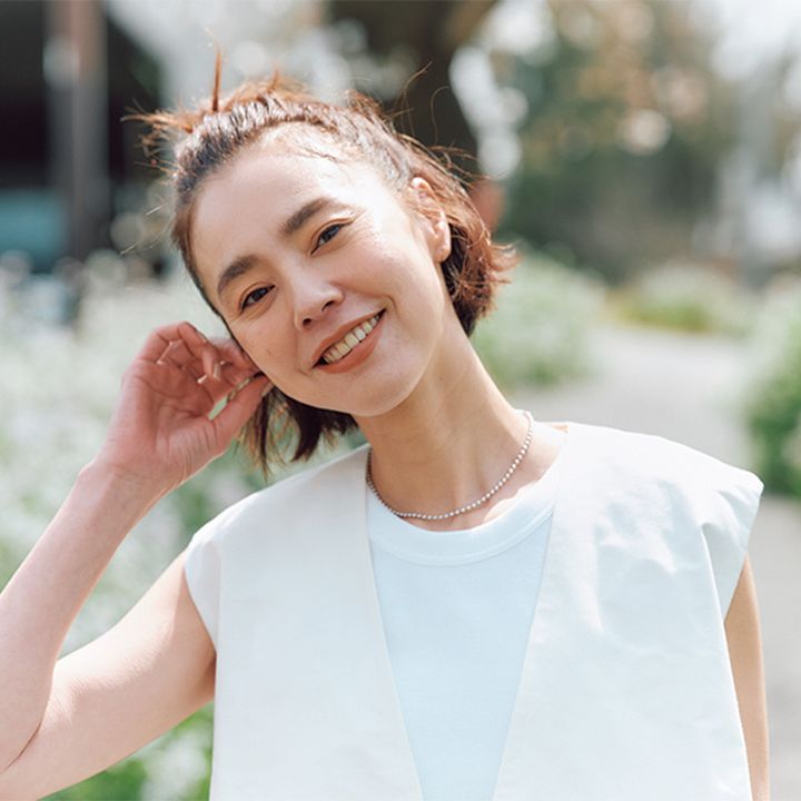 高めに作るお団子ハーフアップ