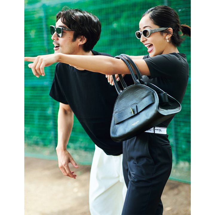 アウトドアには結ぶだけハーフアップ