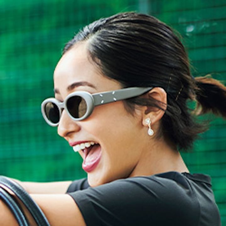 アウトドアには結ぶだけハーフアップ