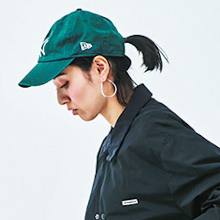 ひとつ結び×帽子アレンジ