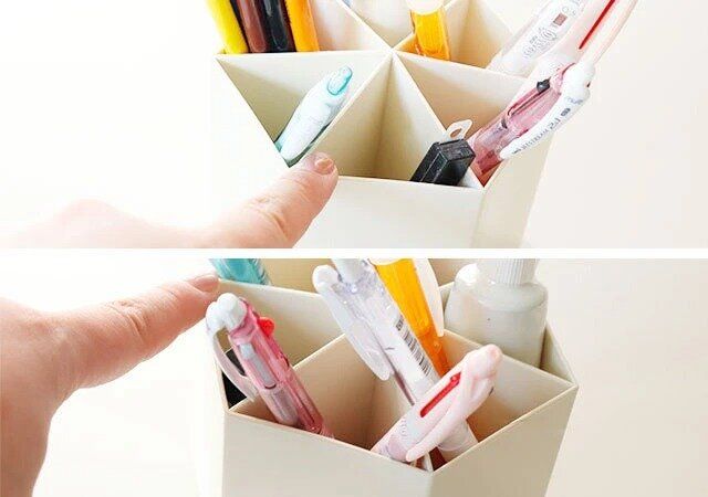 セリアの回転式ペンスタンド2