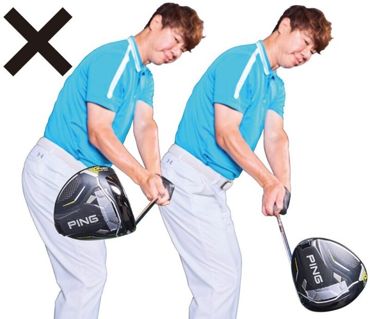 正しいハーフウェイダウンはどっち…？トッププロのフェースの向きは」