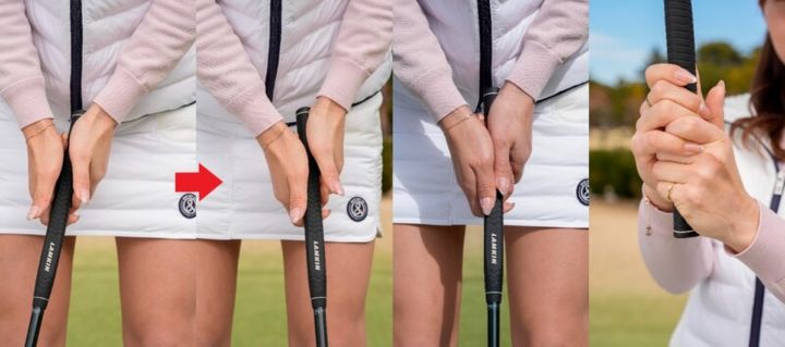 パターで真っすぐ打てる握り方とは？「6本指で…」と女子プロが解説