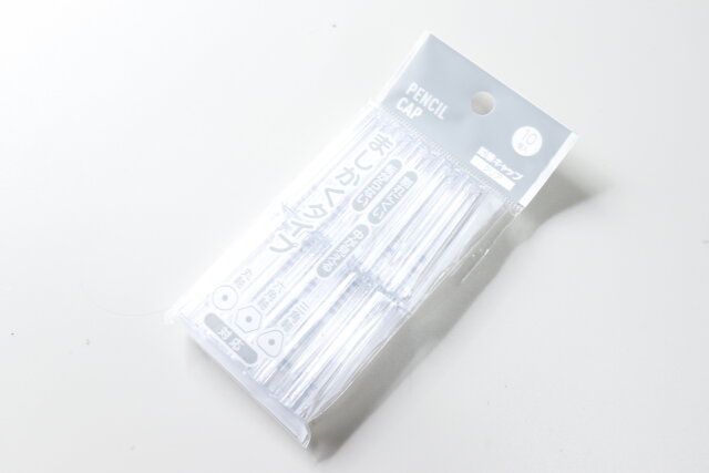 ダイソー 鉛筆キャップクリアましかく10個入