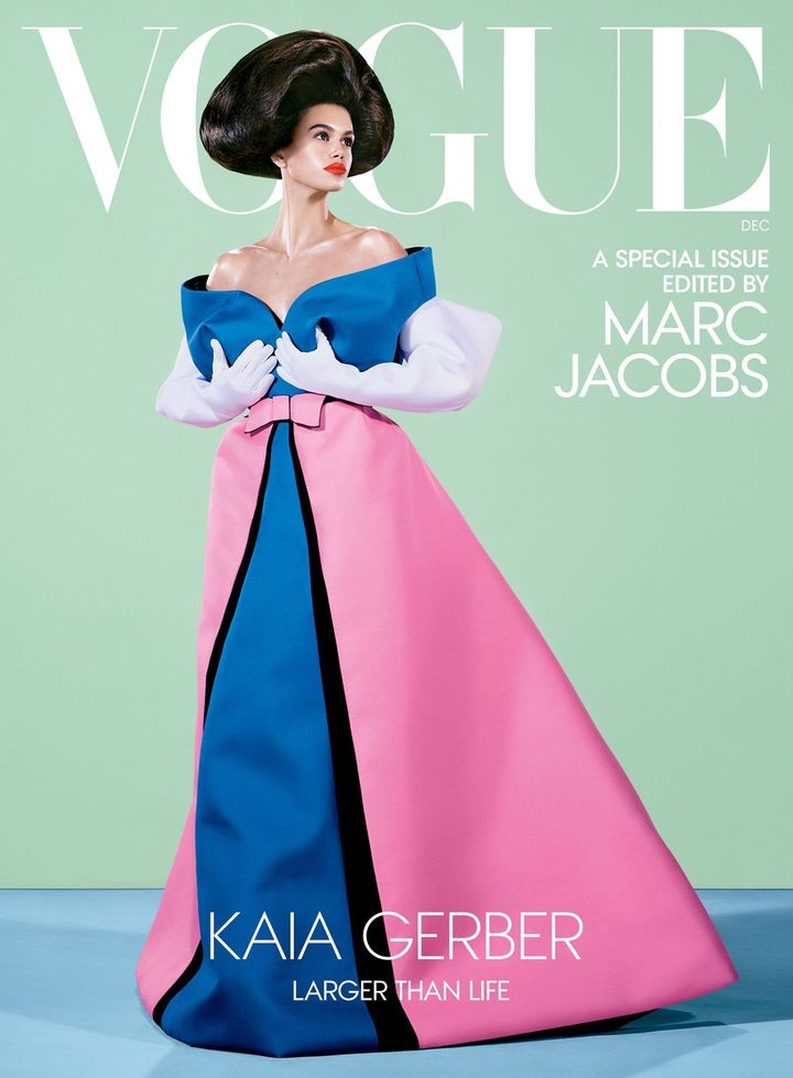カイア・ガーバーがモデルを務めた米版『VOGUE』2024年12月号。©︎Vogue/Condé Nast Publications