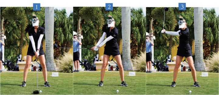 443ヤード飛ばすドラコンプロ、“最強女子プロ”の飛ばしの秘訣を解説！腕がポイント