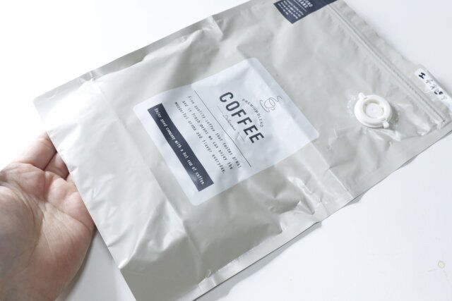 ダイソーのおすすめ食品保存袋（コーヒー用、約300g）