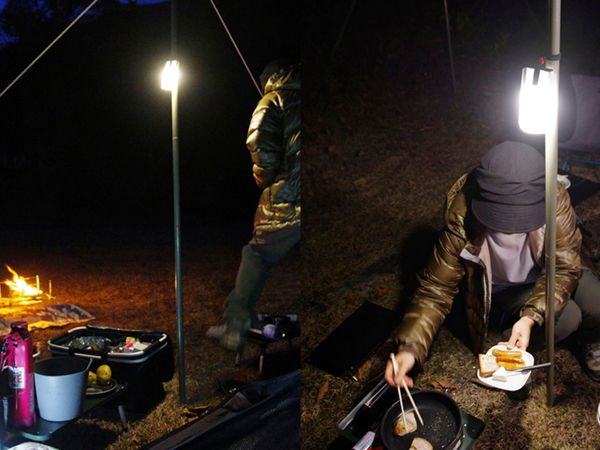 コンパクトなのに120時間点灯！ポーチランタンがキャンプで大活躍！