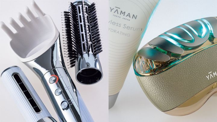 左からリファビューテック リセッター、ヤーマン トウキョウ ジャパン リフトロジー