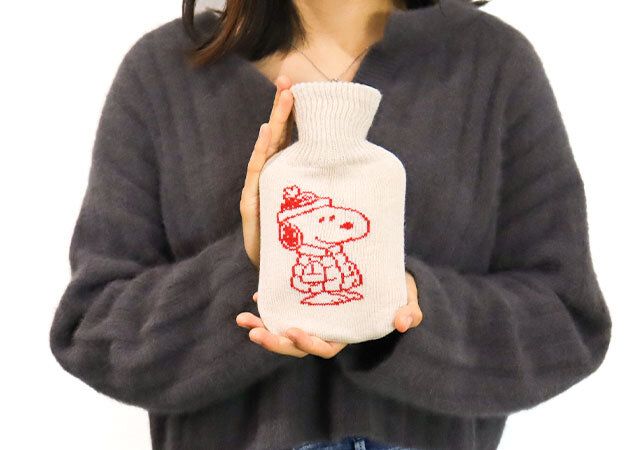 付録 スヌーピー ミニ湯たんぽ ニットカバー