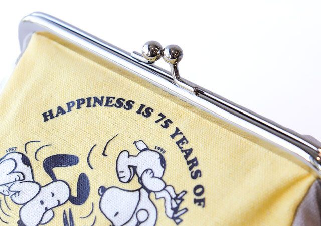 付録 スヌーピー がま口ポーチ 開口部