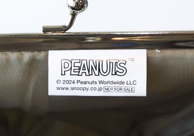 付録 スヌーピー がま口ポーチ タグ