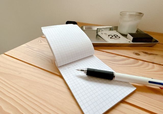 メモ帳 ボールペン