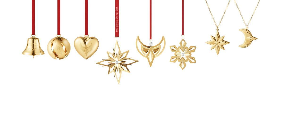 GEORG JENSEN 可愛らし クリスマスモビール ダイアンサス&ロゼット 