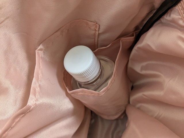 アジョリーキルティングバッグドリンクホルダー