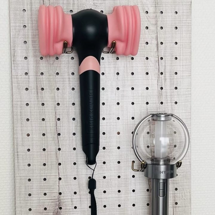 ペンライトの飾り方_デザインボードに飾る