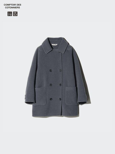 ユニクロのダブルフェイスハーフコート