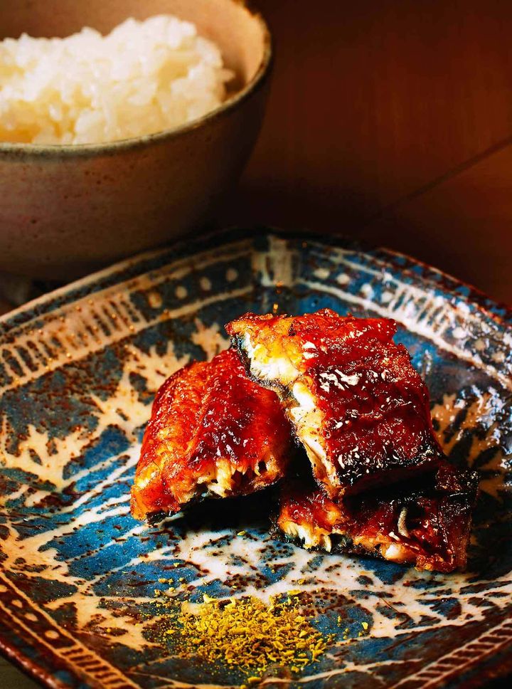 神泉『松見坂 小林』の〆に登場するうなぎとご飯