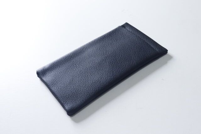 セリアのメガネケース ポケット付 ばね口式 革風