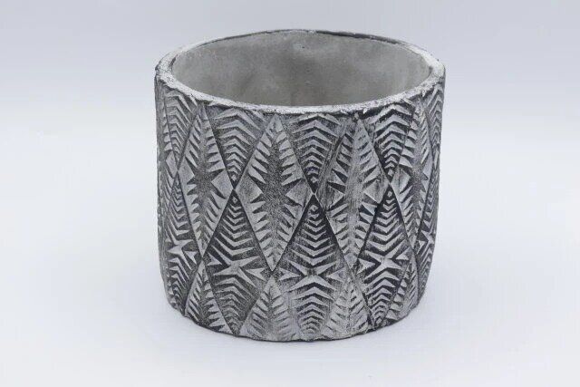 ダイソー セメント植木鉢（5号、15cm、アメリカン風）