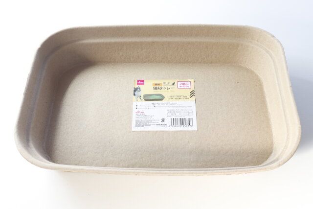 ダイソー 紙製猫砂トレー パッケージ