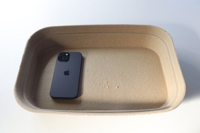 ダイソー 紙製猫砂トレー サイズ感