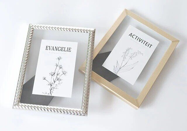 ダイソー 透明アルミフォトフレーム（ツイスト） 透明アルミフォトフレーム（エンボス）