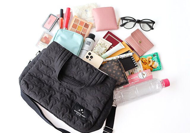 宝島社黒キルティングバッグ付録レビュー500mLペットボトル入る