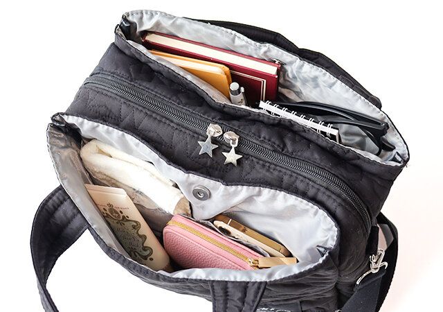 宝島社黒キルティングバッグ付録レビュー3層構造